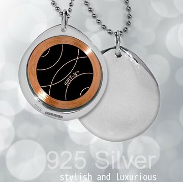 【100%公司貨】《小瓢蟲生機坊》Q-link 項鍊 水滴銀(亮面、霧面) 項鍊 純銀打造