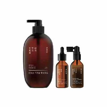 【茶籽堂】錦葵豐盈洗髮露500ml+錦葵豐盈養髮菁華液50ml+肖楠葉輕透頭皮噴霧50ml(女王節DM商品)