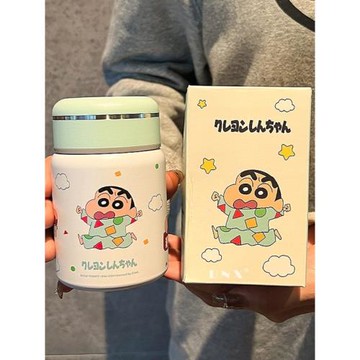 新款蠟筆小新保溫杯女高顏值迷你口袋杯便攜外出水杯可愛小巧杯子