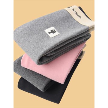 女童褲子秋冬加絨加厚長褲寶寶保暖長褲外穿一體褲純棉兒童打底褲