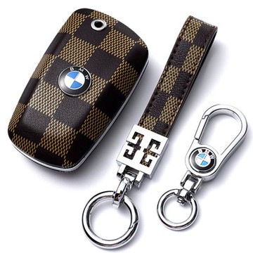 適用寶馬鑰匙套 X1X2X3X5女1系2系3系5系7系525LI320高檔包扣殼z4