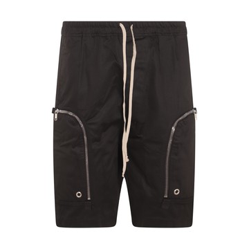 Rick Owens Drkshdw - Black Cotton Low Crotch Shorts