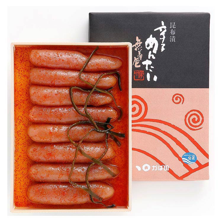 ［かば田食品］無着色昆布漬辛子めんたい 440g ［かば田食品］無着色昆布漬辛子めんたい ４４０ｇ