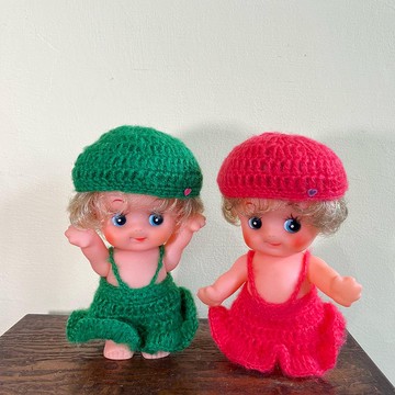 早期捲髮Q比公仔娃娃