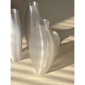 Shinymomo創意抽象藝術擺件輕奢3D打印創意花瓶ins風博主軟裝搭配