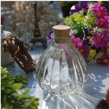 木塞許愿瓶 透明春茶瓶迷你南瓜密封儲物收納罐花茶水培瓶幸運星