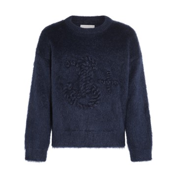 Jil Sander - Midnight Blue Mohair Knitwear
