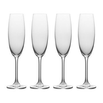 《Mikasa》水晶玻璃香檳杯4入-晶透236ml-- 調酒杯 雞尾酒杯