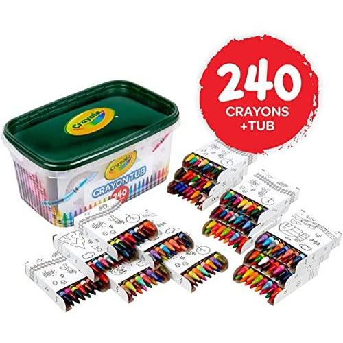 Crayola 240 Crayons, Bulk Crayon Set, of Each Color, Gift for Kids, Ages