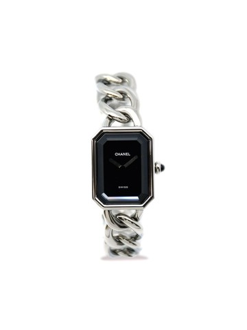 CHANEL Pre-Owned - 1987 pre-owned Première 20mm - women - stainless steel - One Size - Black