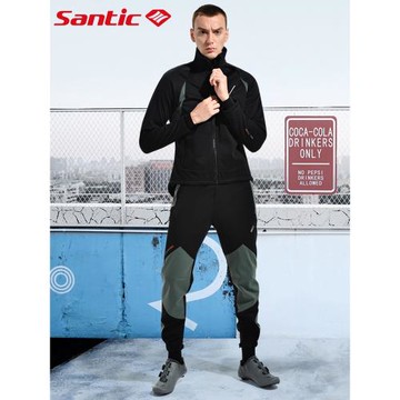 Santic森地客秋冬季騎行褲男休閑款保暖防風公路車騎行套裝單車褲