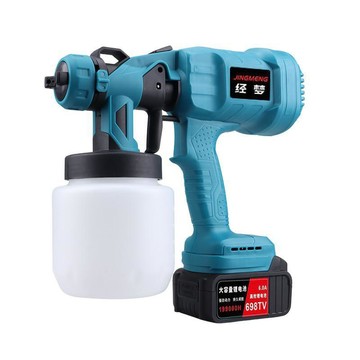 鋰電噴漆槍大功率電動噴漆槍乳膠漆油漆超高霧化家用小型無線噴槍