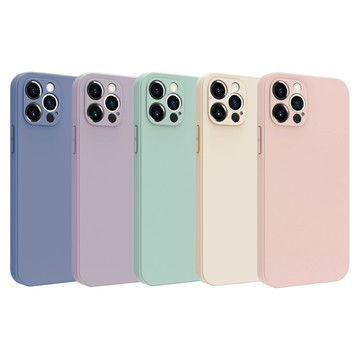 【親膚抗滑】莫蘭迪矽膠全包iPhone手機殼