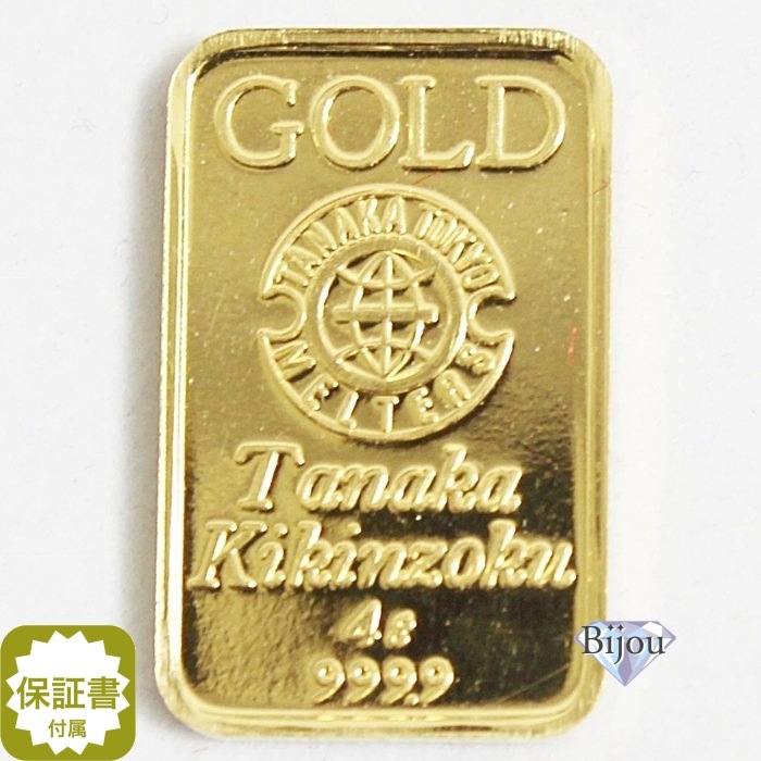 インゴット K24 24金 純金 4g 田中貴金属 INGOT LARK(ラーク) 非売品 ノベルテ