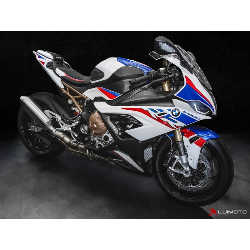 LUIMOTO（ルイモト) Technik/フロントシートカバー BMW S1000RR Mパッケージ  19-（スウェード/TEC-GRIP/ブルー/レッド/CFパール/ブラック×シート張替え無し） | LINEブランドカタログ