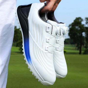 PGM高爾夫鞋男式防水超細纖維高爾夫運動鞋專利防滑釘紡蕾絲