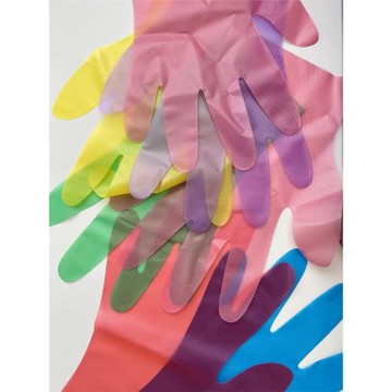 加厚耐撕一次性手套彩色分類食品防污露營清潔加工廚房餐飲高品質