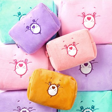 彩虹熊 Care Bears 方形收納包 化妝包