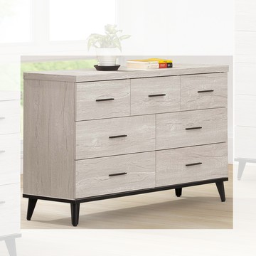 【顛覆設計】雅麥莉白橡色4尺七斗櫃