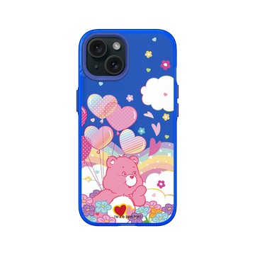 iPhone 15 Clear 激光藍 - Care Bears - Love-a-Lot Bear