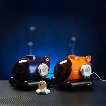 HMF糖波X潛水艇加濕器能夠噴吐圈圈並配有氛圍燈光可智慧聯動