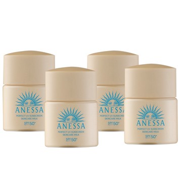 【SHISEIDO 資生堂】安耐曬 金鑽高效防曬露NA 5X版12ml 四入組 台灣專櫃貨