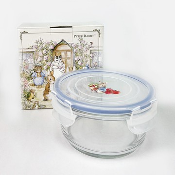 彼得兔 圓形玻璃保鮮盒 700ml
