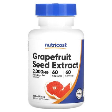 Nutricost, 葡萄柚籽提取物，2,000 毫克，60 粒膠囊