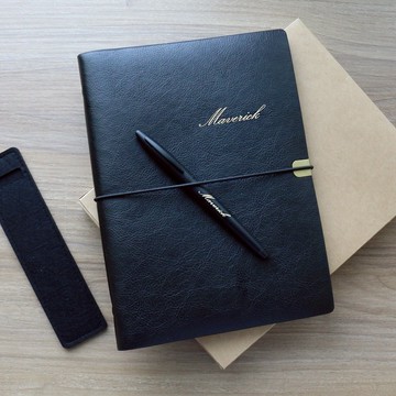 【HAPPYMT】我的書寫套組-鋼筆+活頁筆記本-免費客製化