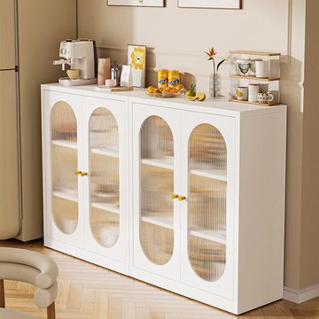 【AOTTO】法式復古鐵製雙開門餐邊收納櫃(收納櫃 抽屜櫃 置物櫃 櫥櫃 邊櫃)