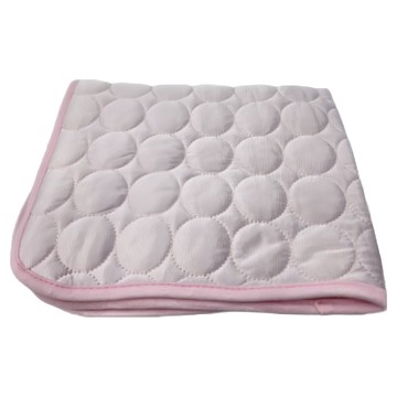 寵物夏季冰絲涼墊  粉紅色  尼龍+聚酯纖維  1個