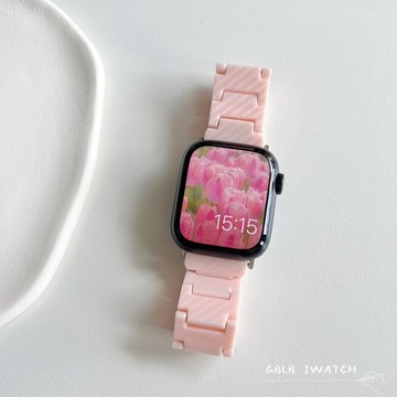 碳纖維氣質腕帶 適用於 Apple watch 11 10 9 透氣蘋果錶帶40 42 41 44 45 46mm
