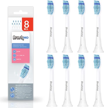 【10%點數回饋】【日本代購】刷子 替換刷頭 Philips Sonicare 替換刷頭 適用於敏感肌膚 標準尺寸 8支裝