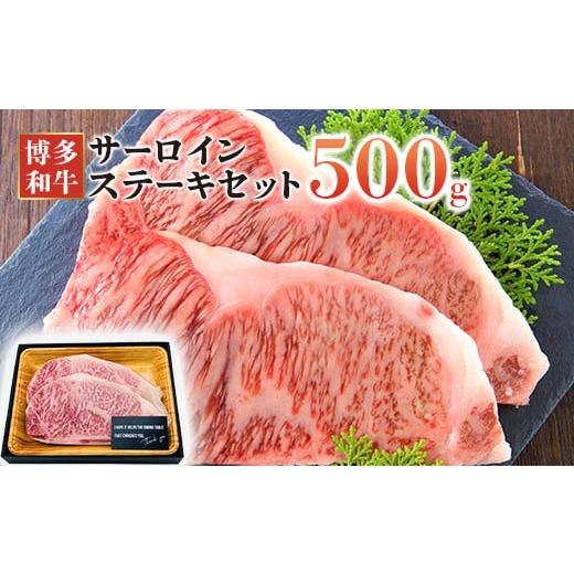 ふるさと納税 福岡県 田川市 博多和牛サーロインステーキセット　500ｇ（250ｇ×2枚）