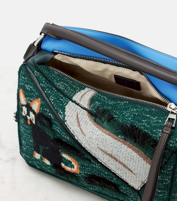 Loewe x Louis Wain Futurist Cat Puzzle tote bag