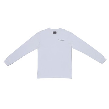 ROYAL ELASTICS LOGO 圓領長袖TEE 白