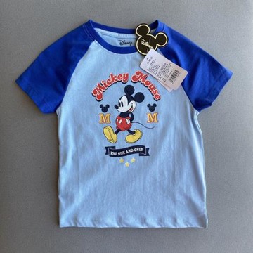 夏裝芙*諾男童小中大童寶寶上衣圓領休閑米奇純棉薄軟t短袖T恤