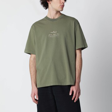 Military green T-shirt with regular fit