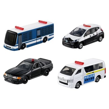 TOMICA 警察車4件組 TM07808  混和顏色  1套