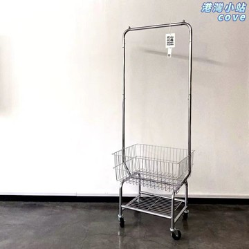 【可移動收納】落地衣帽架 服裝店衣架 臥室衣帽架 置物架 收納架 移動推車 簡易組裝 多層掛籃 家用商用兩用