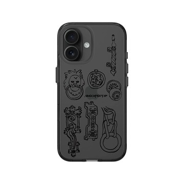 iPhone 16 Clear (相機按鈕) 酷墨灰 - MUG CUP GUY - 門把