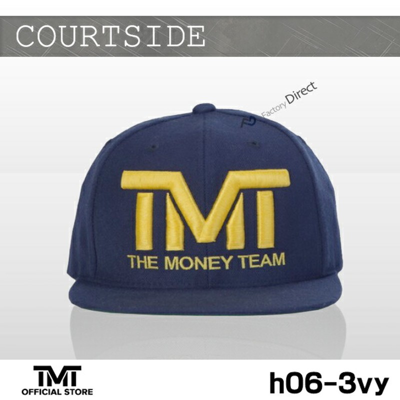 tmt-h06-3vy THE MONEY TEAM ザ・マネーチーム COURTSIDE 紺ベース&黄ロゴ(フロイド・メイウェザー TMT キャップ  ボクシング グッズ おしゃれ 帽子 メンズ ブランド スナップバックキャップ スナップバック アメカジ ぼうし アジャスター) |  LINEブランドカタログ