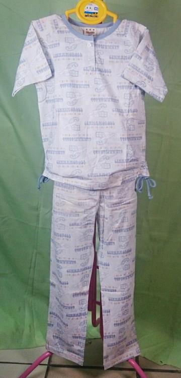 【震撼精品百貨】大耳狗 Cinnamoroll喜拿狗 衣褲組 藍 短 震撼日式精品百貨