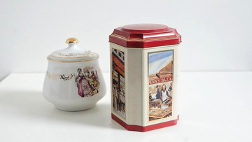 英國復古茶葉罐/咖啡罐