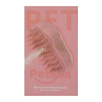 噴霧按摩梳  粉色貓爪  ABS+矽膠  USB充電  1個