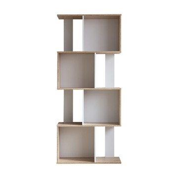 【TZUMii】莫爾四層櫃/收納櫃/置物櫃-雙色可選雙色可選淺橡木配白