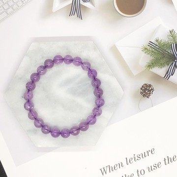 薰衣草紫晶 天然水晶 客製化 手鏈 集中力 記憶力 清晰頭腦