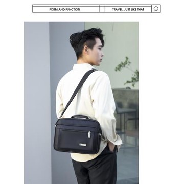 休閑收錢包單肩包生意包斜挎男包防水加厚牛津布包橫款男士手提包