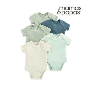 Mamas&Papas 青出於藍-短袖包屁衣5件組