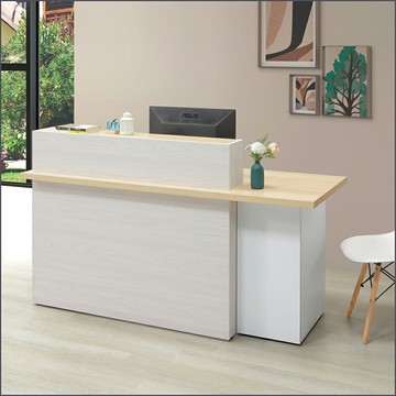 5.8尺櫃檯桌坐右 商業桌 櫃台桌 櫃台屏風 收銀桌 吧檯桌【163B46301】Leader傢居館163-M233+M239+M240+M243